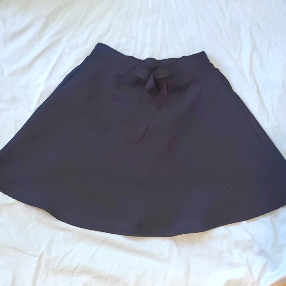 Girls Navy A line Uniform Skort